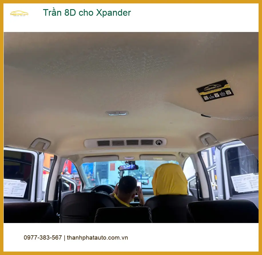 Chị Thảo bọc Trần 8D cho Xpander tại Quận 12 để nội thất xe sang trọng hơn ảnh thực tế 3