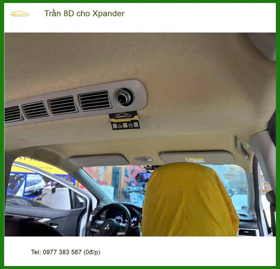Chị Thảo bọc Trần 8D cho Xpander tại Quận 12 để nội thất xe sang trọng hơn ảnh thực tế 5