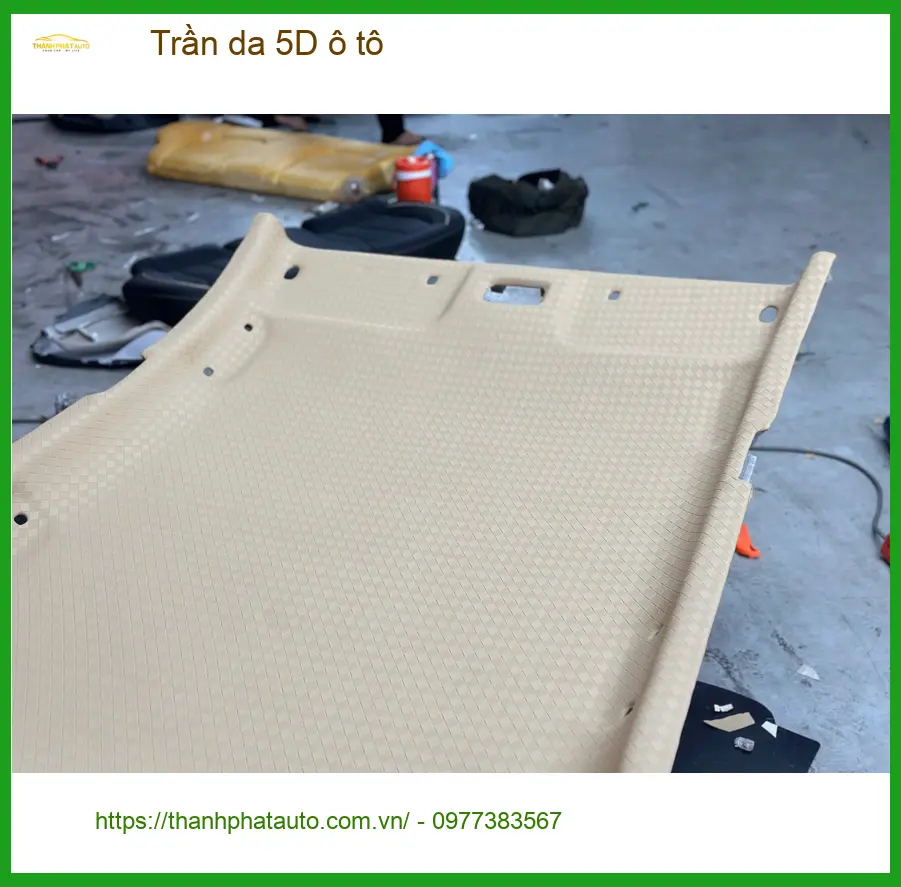 Chú Minh bọc Trần da 5D ô tô Honda CRV Quận 1 chống nóng, tăng vẻ sang trọng ảnh thực tế 2