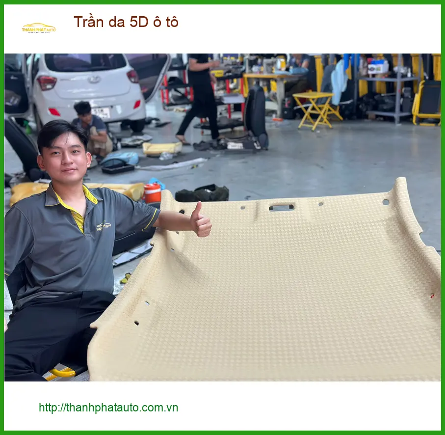 Chị Mai Anh bọc Trần da 5D ô tô Kia K3 tại Quận Phú Nhuận nâng tầm không gian ảnh thực tế 2