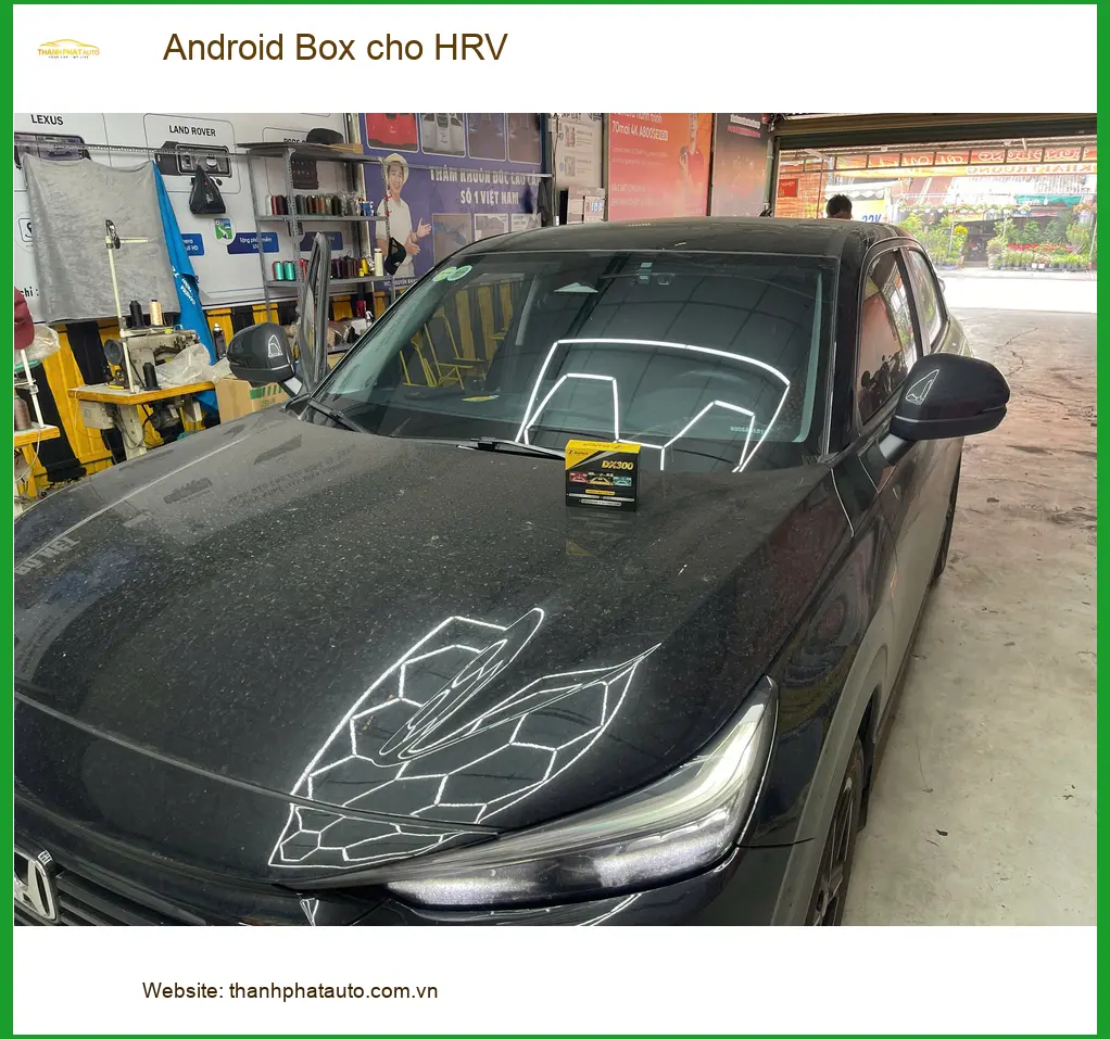 Cô Bích lắp Android Box cho HRV tại Quận 12 để giải trí đa phương tiện