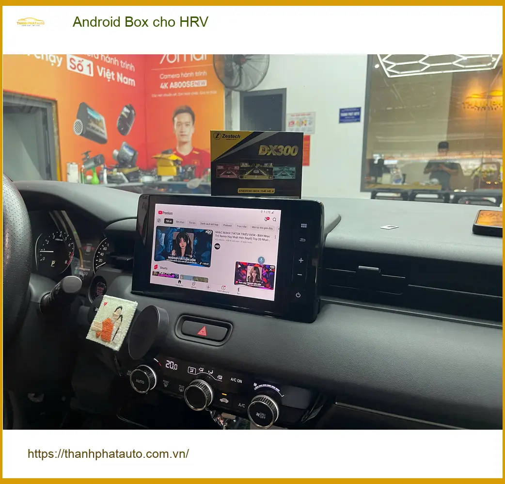 Cô Bích lắp Android Box cho HRV tại Quận 12 để giải trí đa phương tiện ảnh thực tế 2
