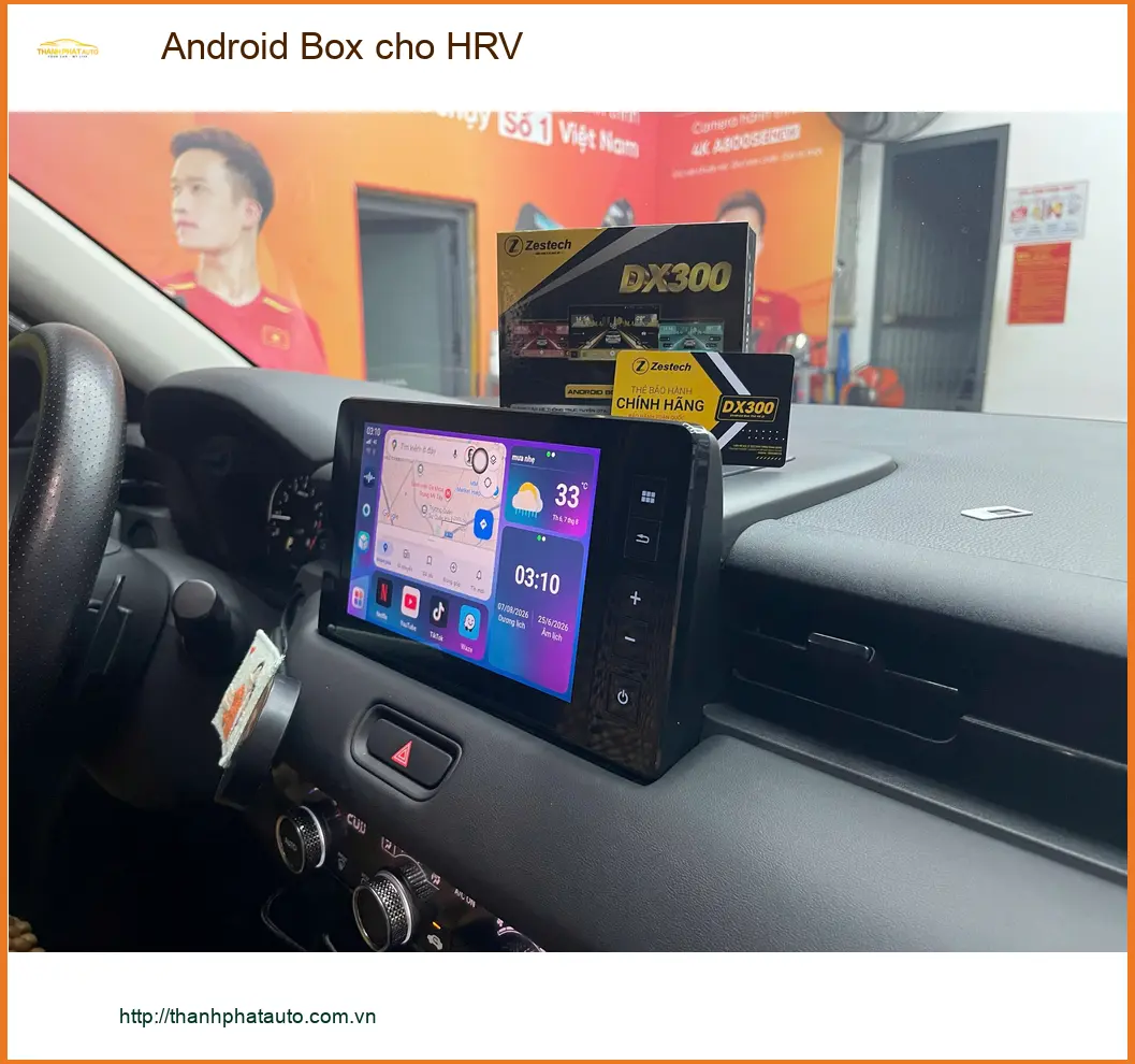 Cô Bích lắp Android Box cho HRV tại Quận 12 để giải trí đa phương tiện ảnh thực tế 3