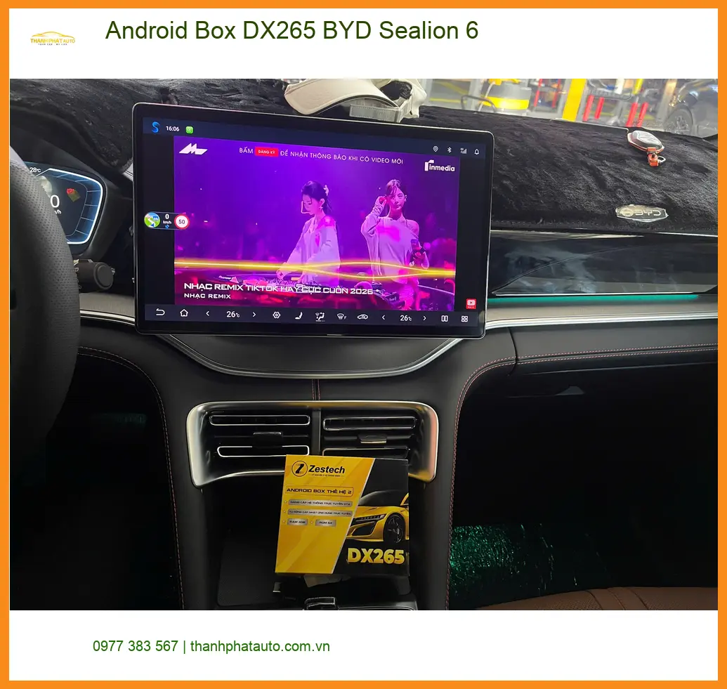 Anh Tuấn Kiệt lắp Android Box DX265 BYD Sealion 6 tại Quận 9 nâng tầm giải trí