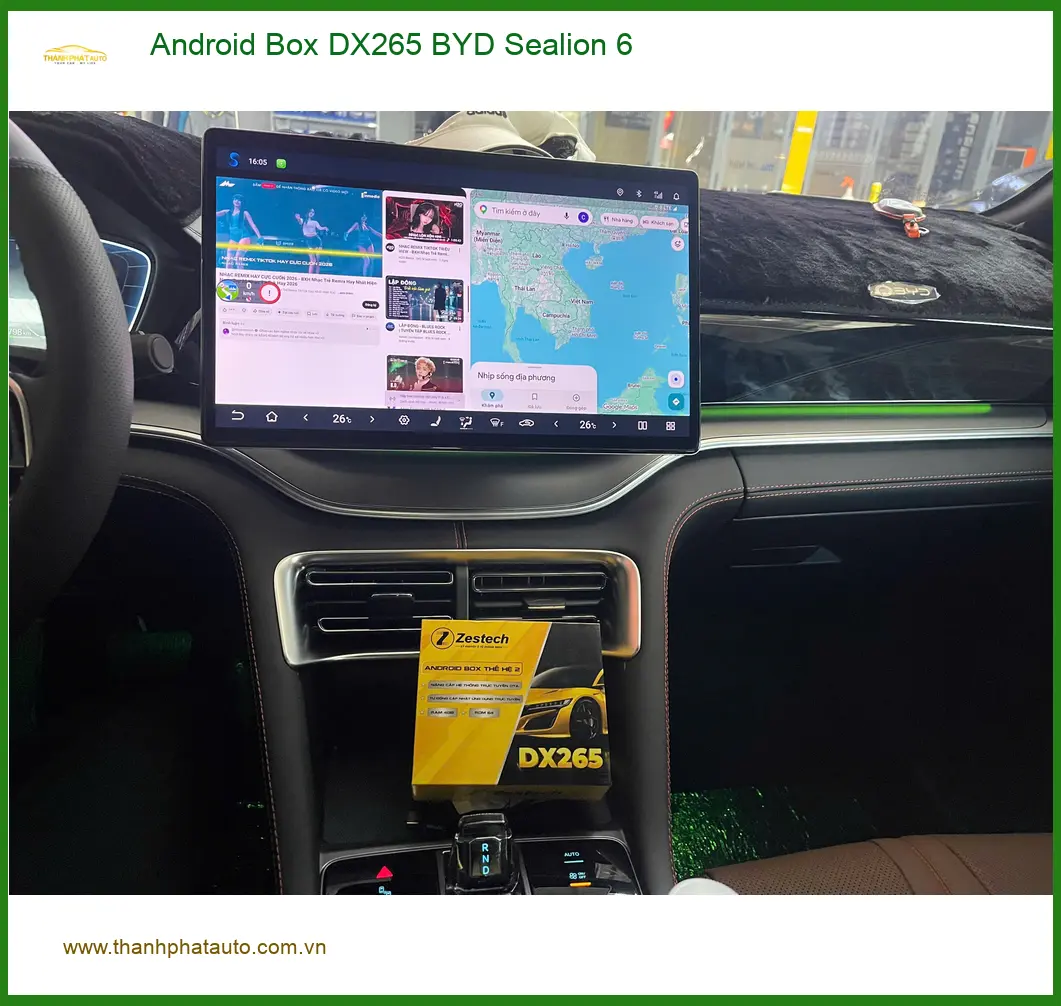 Anh Tuấn Kiệt lắp Android Box DX265 BYD Sealion 6 tại Quận 9 nâng tầm giải trí ảnh thực tế 4