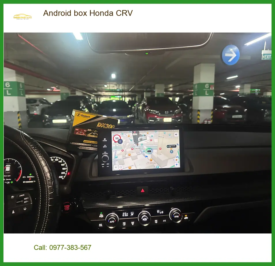 Anh Hùng lắp Android Box cho Honda CRV tại Quận 12 để nâng tầm giải trí