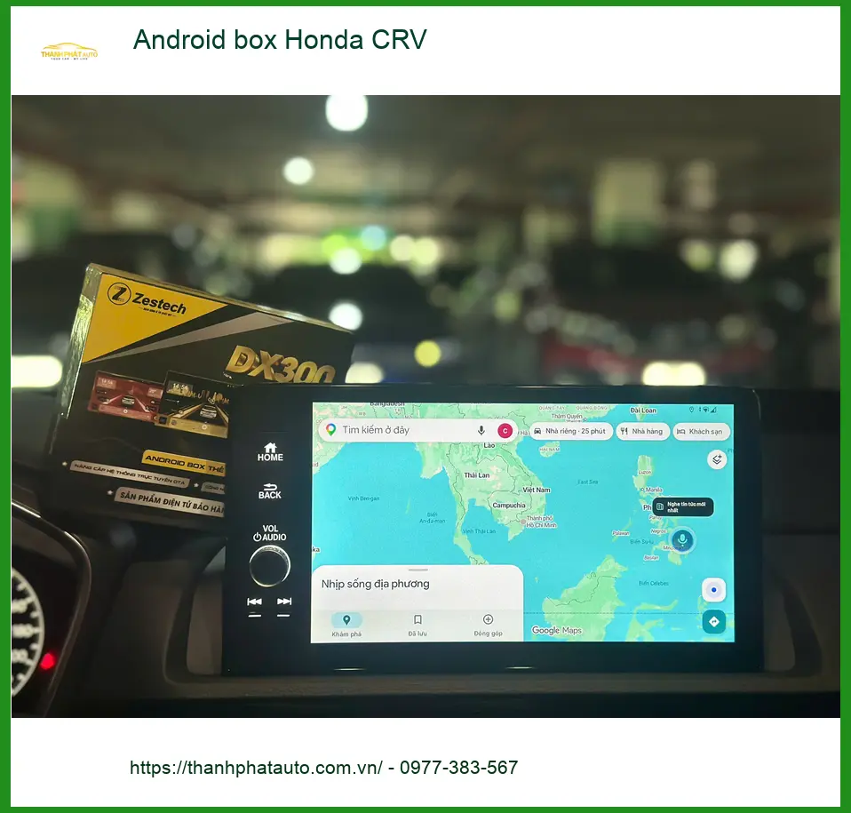 Anh Hùng lắp Android Box cho Honda CRV tại Quận 12 để nâng tầm giải trí ảnh thực tế 4