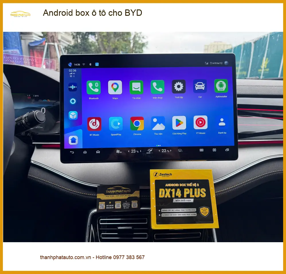 Chị Thảo lắp Android box ô tô cho BYD Atto 3 tại Quận 9 vì muốn giải trí đa dạng hơn