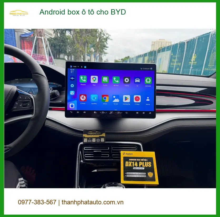 Chị Thảo lắp Android box ô tô cho BYD Atto 3 tại Quận 9 vì muốn giải trí đa dạng hơn ảnh thực tế 2