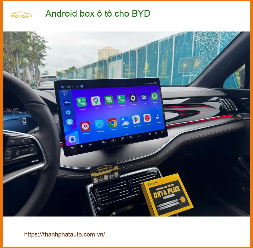 Chị Thảo lắp Android box ô tô cho BYD Atto 3 tại Quận 9 vì muốn giải trí đa dạng hơn ảnh thực tế 3