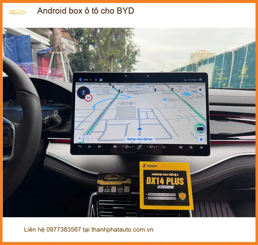 Chị Thảo lắp Android box ô tô cho BYD Atto 3 tại Quận 9 vì muốn giải trí đa dạng hơn ảnh thực tế 5