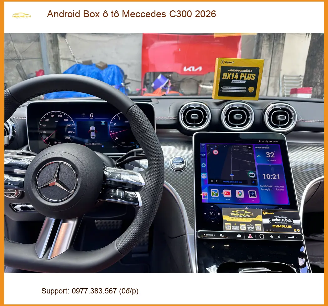 Anh Quang lắp Android Box Mercedes C300 2026 tại Quận 12