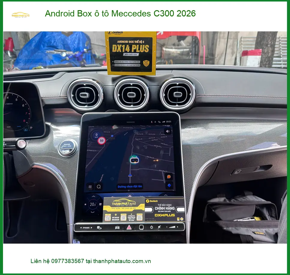 Anh Quang lắp Android Box Mercedes C300 2026 tại Quận 12 ảnh thực tế 3