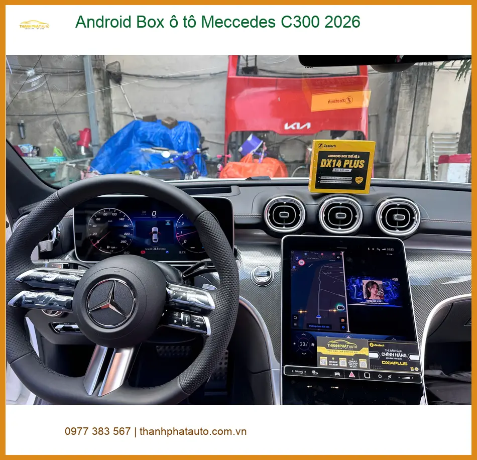 Anh Quang lắp Android Box Mercedes C300 2026 tại Quận 12 ảnh thực tế 4