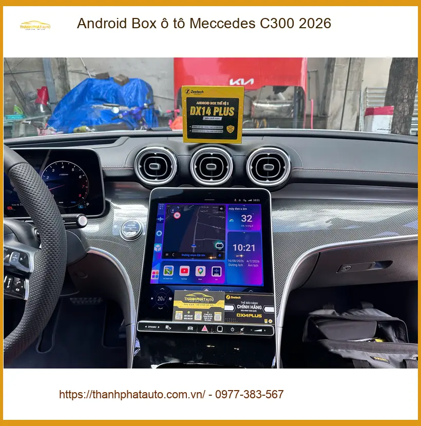 Anh Quang lắp Android Box Mercedes C300 2026 tại Quận 12 ảnh thực tế 5