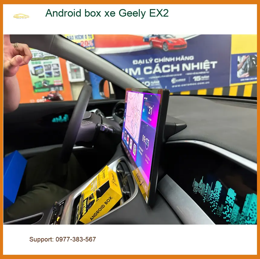 Chị Thảo lắp Android box xe Geely EX2 tại Hóc Môn để nâng tầm trải nghiệm lái ảnh thực tế 2