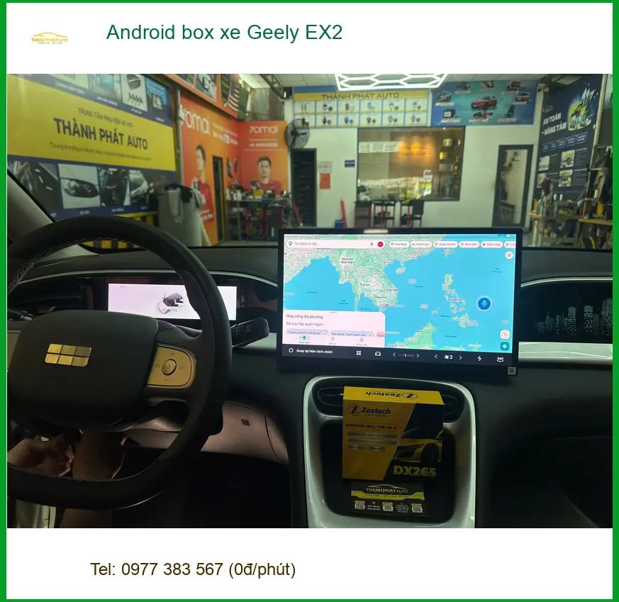 Chị Thảo lắp Android box xe Geely EX2 tại Hóc Môn để nâng tầm trải nghiệm lái ảnh thực tế 4