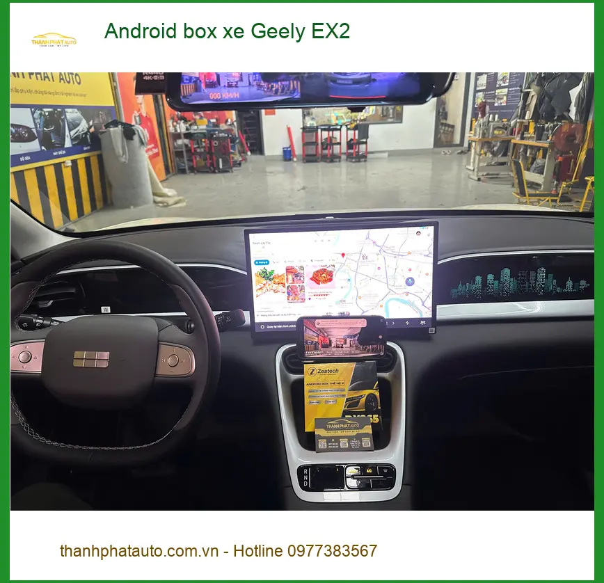 Anh Vĩnh lắp Android Box xe Geely EX2 tại Gò Vấp để trải nghiệm tiện ích công nghệ ảnh thực tế 4