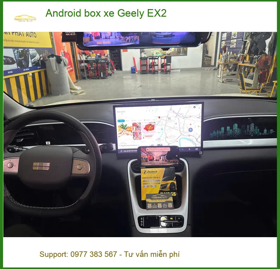 Anh Quang lắp Android box xe Geely EX2 Quận 1 để tiện giải trí và dẫn đường ảnh thực tế 5
