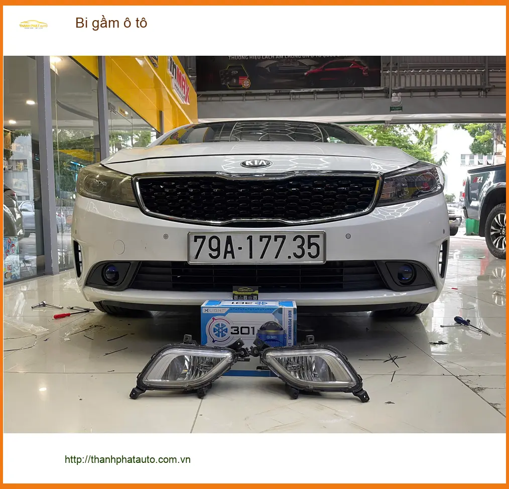 Anh Dũng lắp bi gầm ô tô Hyundai Accent tại Quận 9 vì đèn zin yếu khi đi đêm ảnh thực tế 2