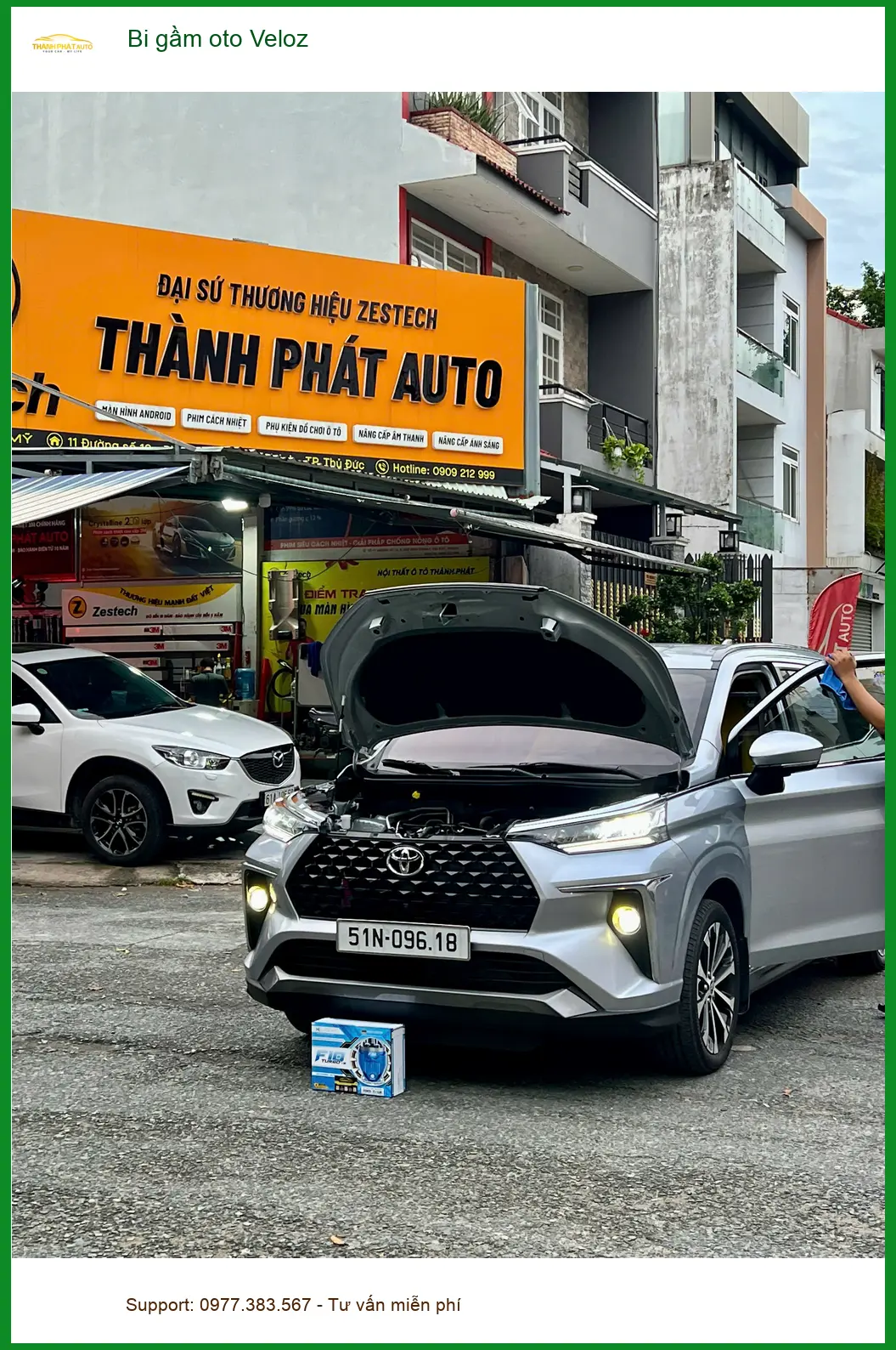 Anh Khang độ bi gầm Toyota Veloz tại Quận Thủ Đức vì đèn zin yếu khi đi đường tối ảnh thực tế 4