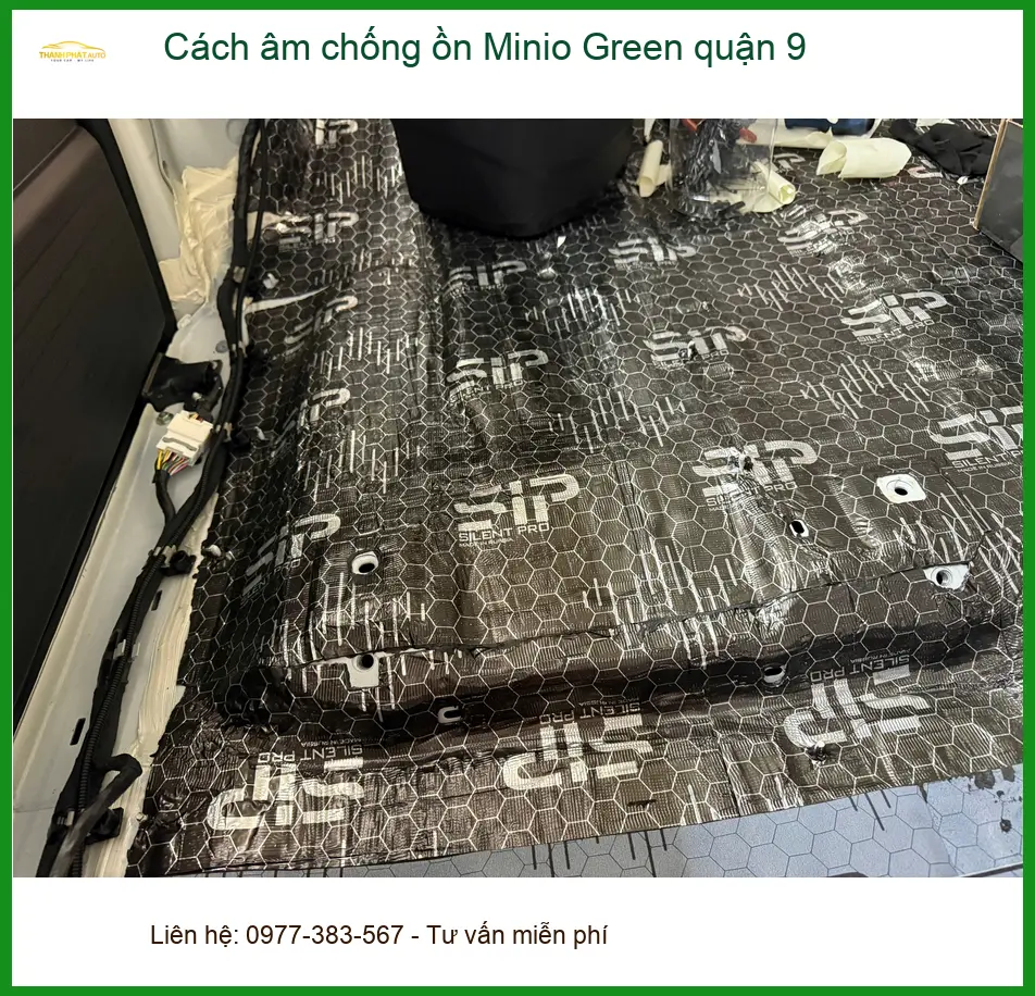 Nơi Thi Công Cách Âm Chống Ồn Ô Tô Minio Green quận 9 - Giá Tốt TPHCM ảnh thực tế 2