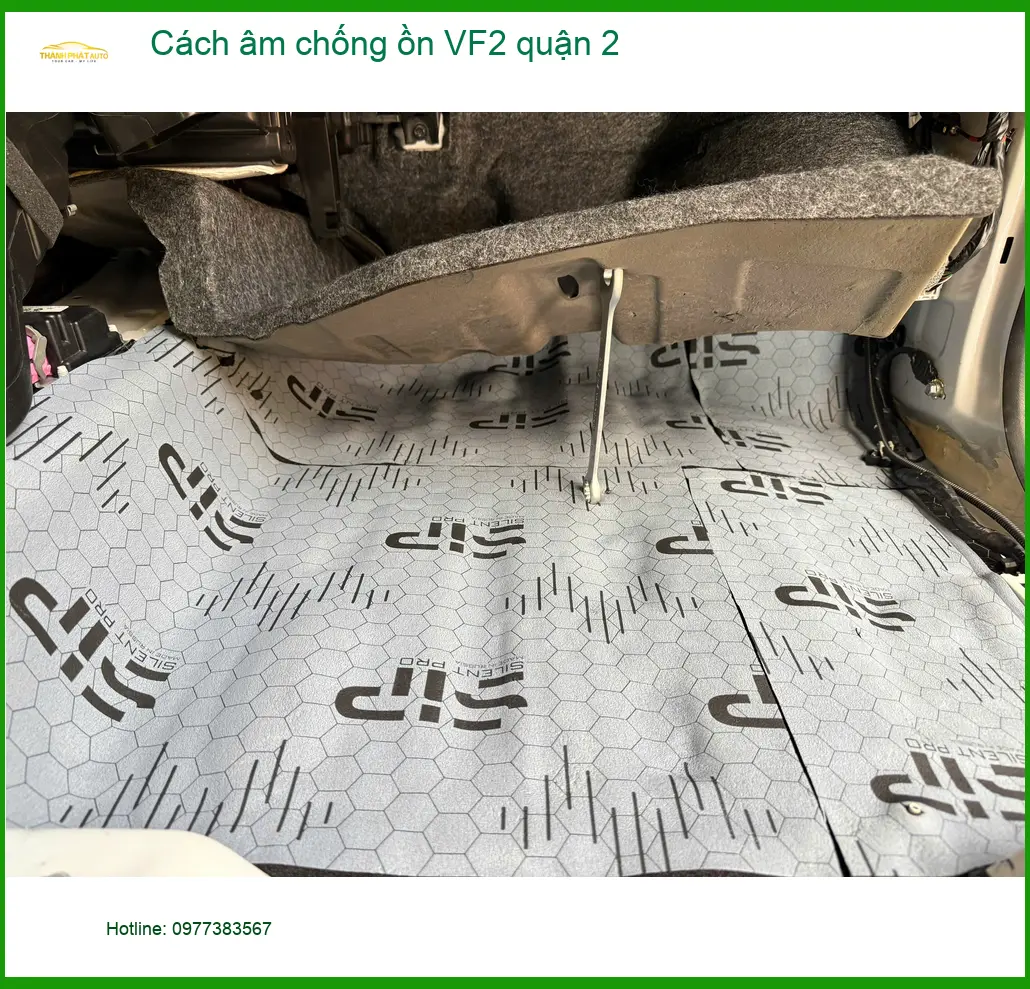 Nơi Thi Công Cách Âm Chống Ồn Ô Tô VF2 quận 2 - Giá Tốt ảnh thực tế 3