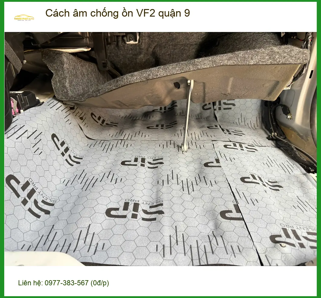 Nơi Thi Công Cách Âm Chống Ồn Ô Tô âm chống ồn VF2 quận 9 - Giá Tốt TPHCM ảnh thực tế 2
