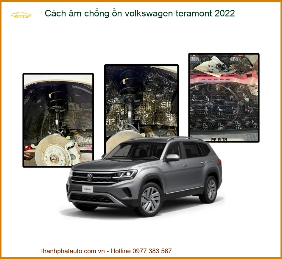 Cách âm chống ồn Volkswagen Teramont 2022 - Địa Chỉ Lắp Đặt Uy Tín TPHCM