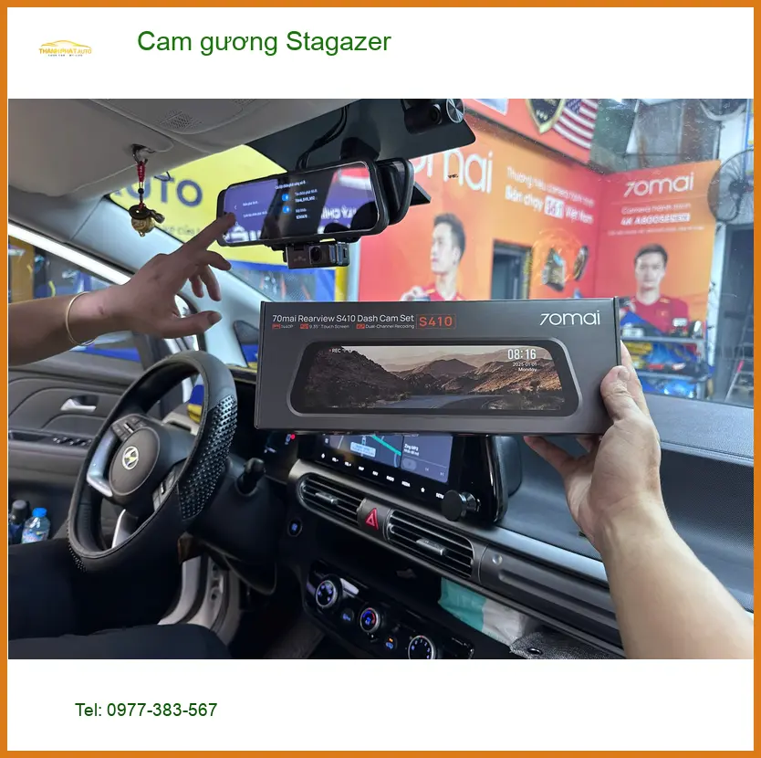 Anh Khang lắp cam gương Hyundai Stargazer tại Quận 12 để an tâm lái xe đêm