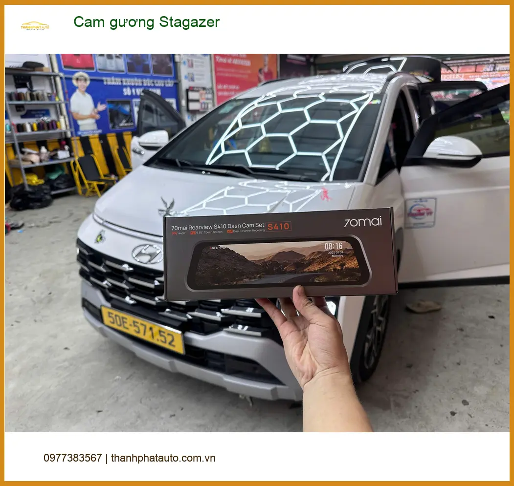 Anh Khang lắp cam gương Hyundai Stargazer tại Quận 12 để an tâm lái xe đêm ảnh thực tế 2