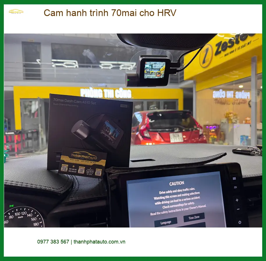 Chị Mai Trang lắp cam hành trình 70mai cho HRV ở Quận 9 ảnh thực tế 2