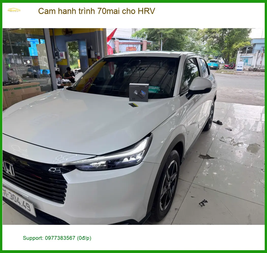 Chị Mai Trang lắp cam hành trình 70mai cho HRV ở Quận 9 ảnh thực tế 5