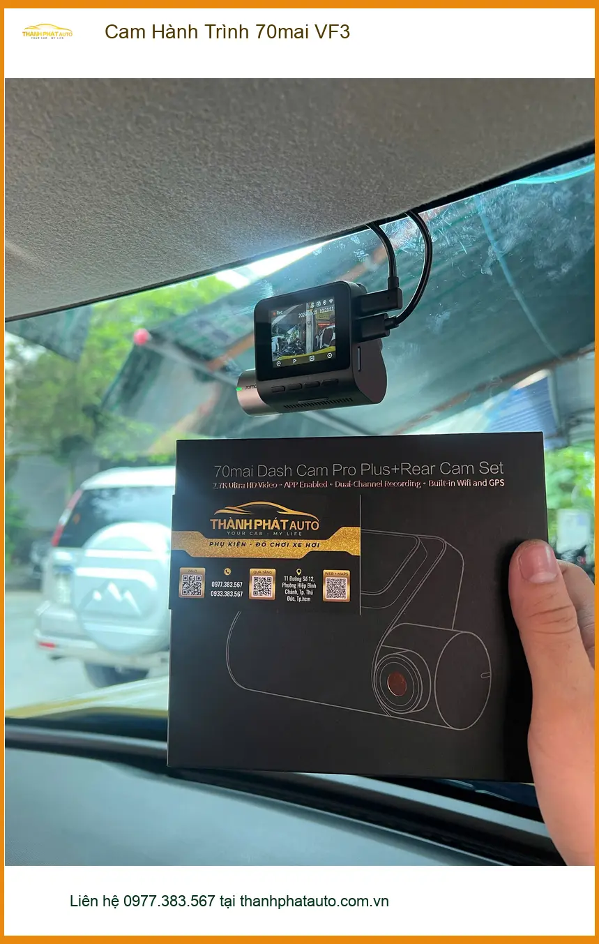 Chị Phương lắp Camera Hành Trình 70mai VF3 tại Quận Thủ Đức