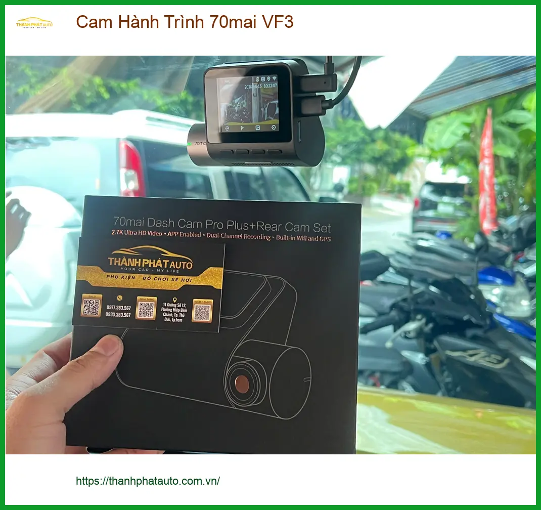 Chị Phương lắp Camera Hành Trình 70mai VF3 tại Quận Thủ Đức ảnh thực tế 3