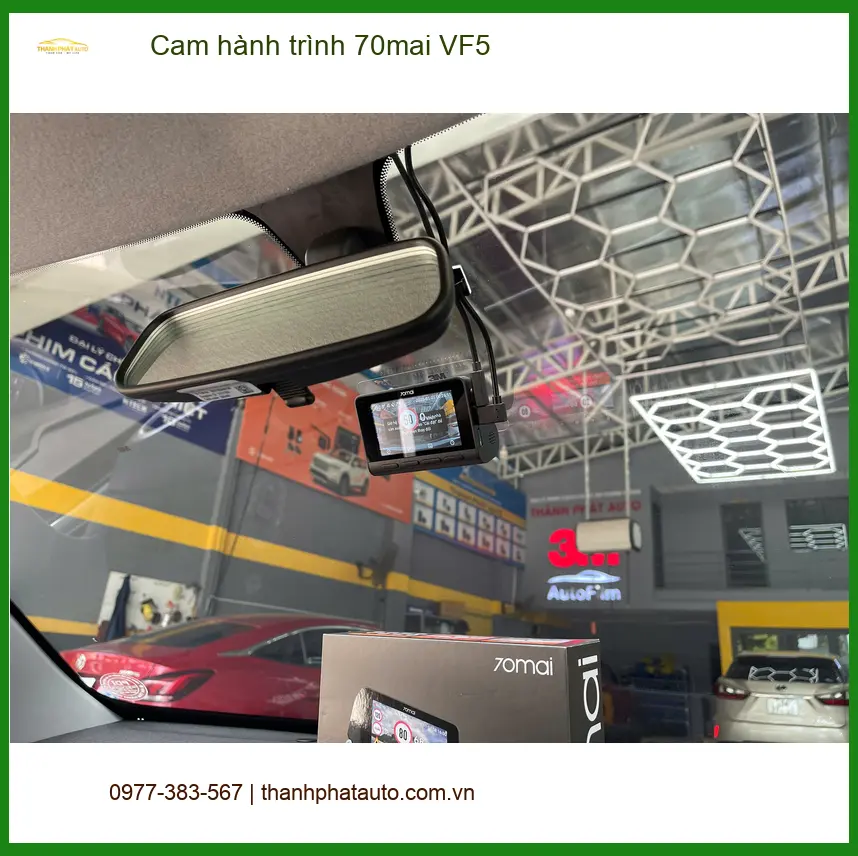 Chị Mai lắp cam hành trình 70mai VF5 cho Kia K3 ở Quận 9. ảnh thực tế 5