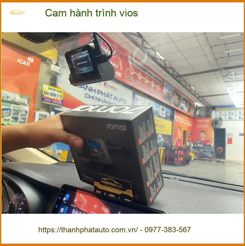 Anh Thắng lắp cam hành trình Vios tại Quận 12 sau vụ va quẹt nhỏ. ảnh thực tế 4