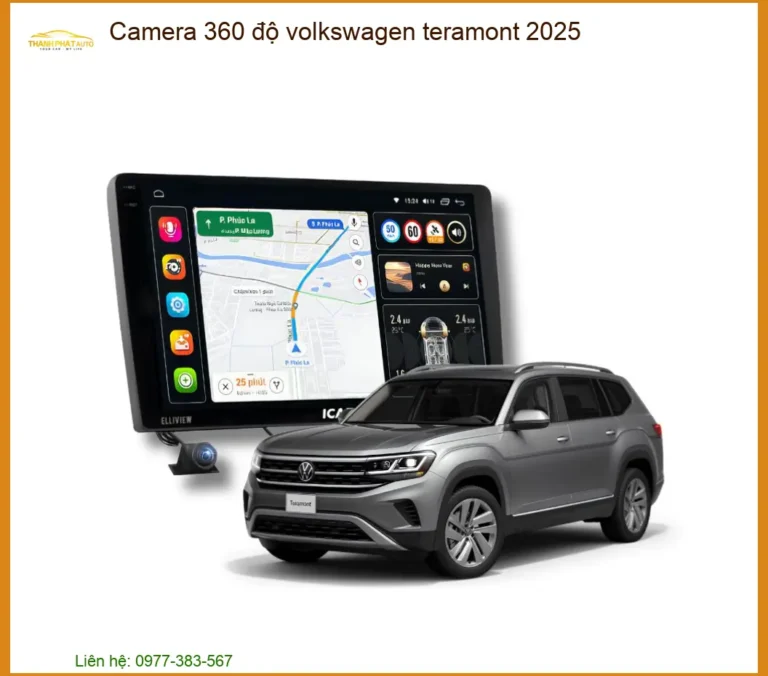 Camera 360 độ Volkswagen Teramont 2025 - Trung Tâm Gắn Uy Tín TPHCM