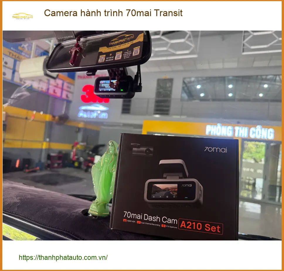 Chị Loan lắp Camera hành trình 70mai cho Ford Ranger tại Quận 9