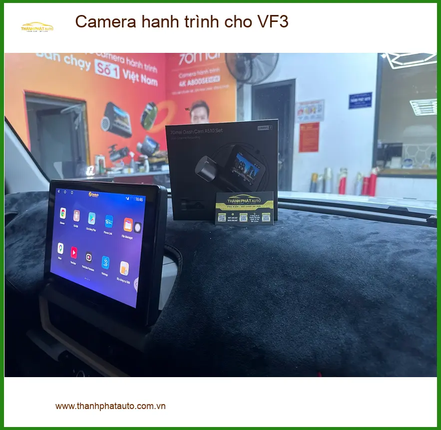 Anh Tùng lắp Camera hành trình cho VinFast VF3 tại Quận 12 để an tâm lái xe ảnh thực tế 4