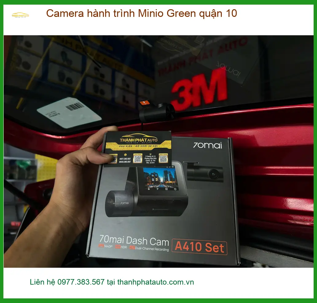 Nơi Gắn Camera Hành Trình Ô Tô Minio Green quận 10 - Giá Tốt TPHCM ảnh thực tế 2