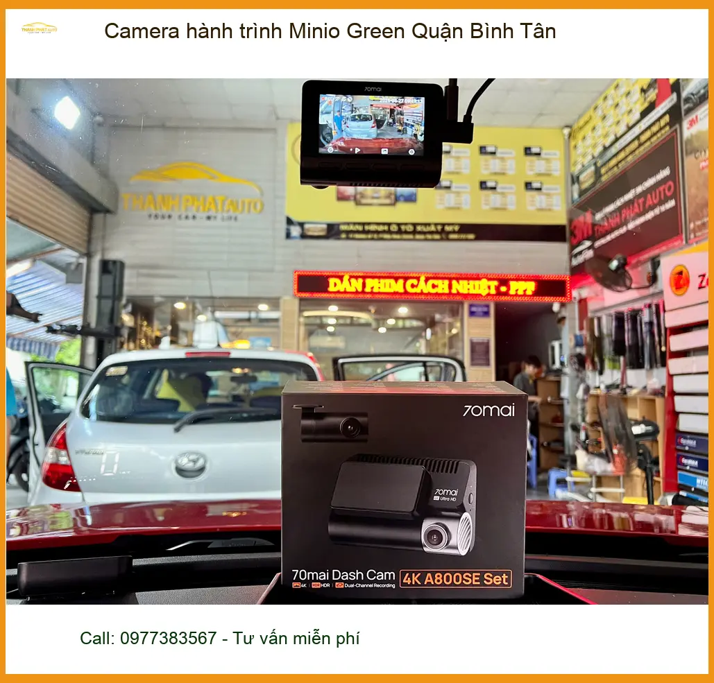 Địa Chỉ Lắp Camera Hành Trình Ô Tô Minio Green Tại Quận Bình Tân - Giá Tốt TPHCM ảnh thực tế 2