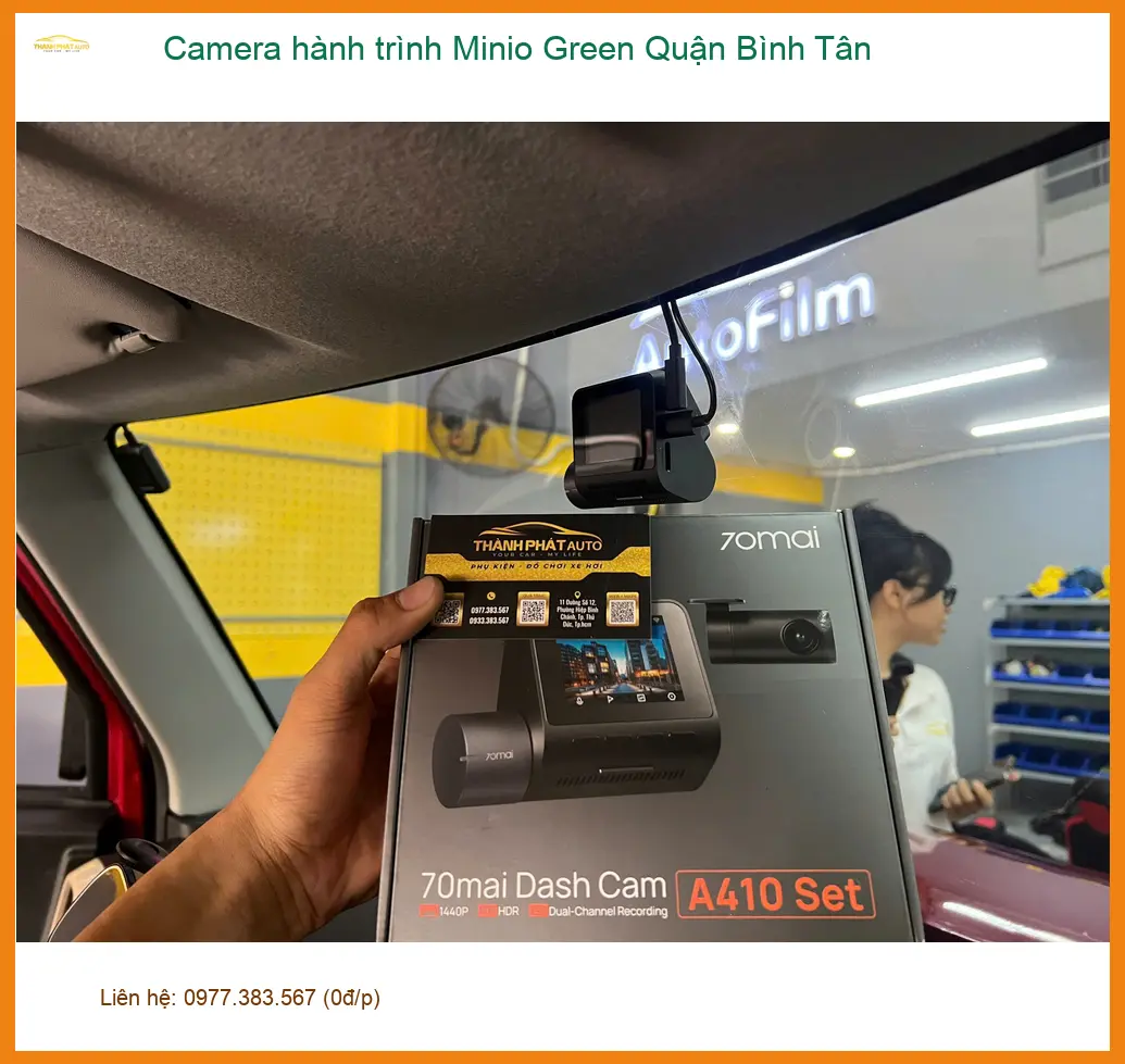 Địa Chỉ Lắp Camera Hành Trình Ô Tô Minio Green Tại Quận Bình Tân - Giá Tốt TPHCM ảnh thực tế 3