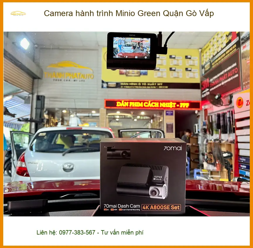 Nơi Gắn Camera Hành Trình Ô Tô Minio Green Tại Gò Vấp - Giá Tốt TPHCM ảnh thực tế 2