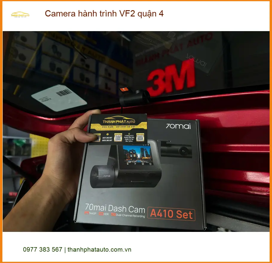Địa Chỉ Lắp Camera Hành Trình Ô Tô hành trình VF2 quận 4 - Giá Tốt TPHCM ảnh thực tế 2