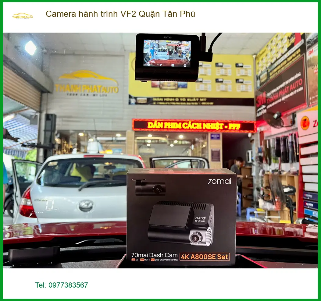 Nơi Gắn Camera Hành Trình Ô Tô hành trình VF2 Quận Tân Phú - Giá Tốt TPHCM ảnh thực tế 3