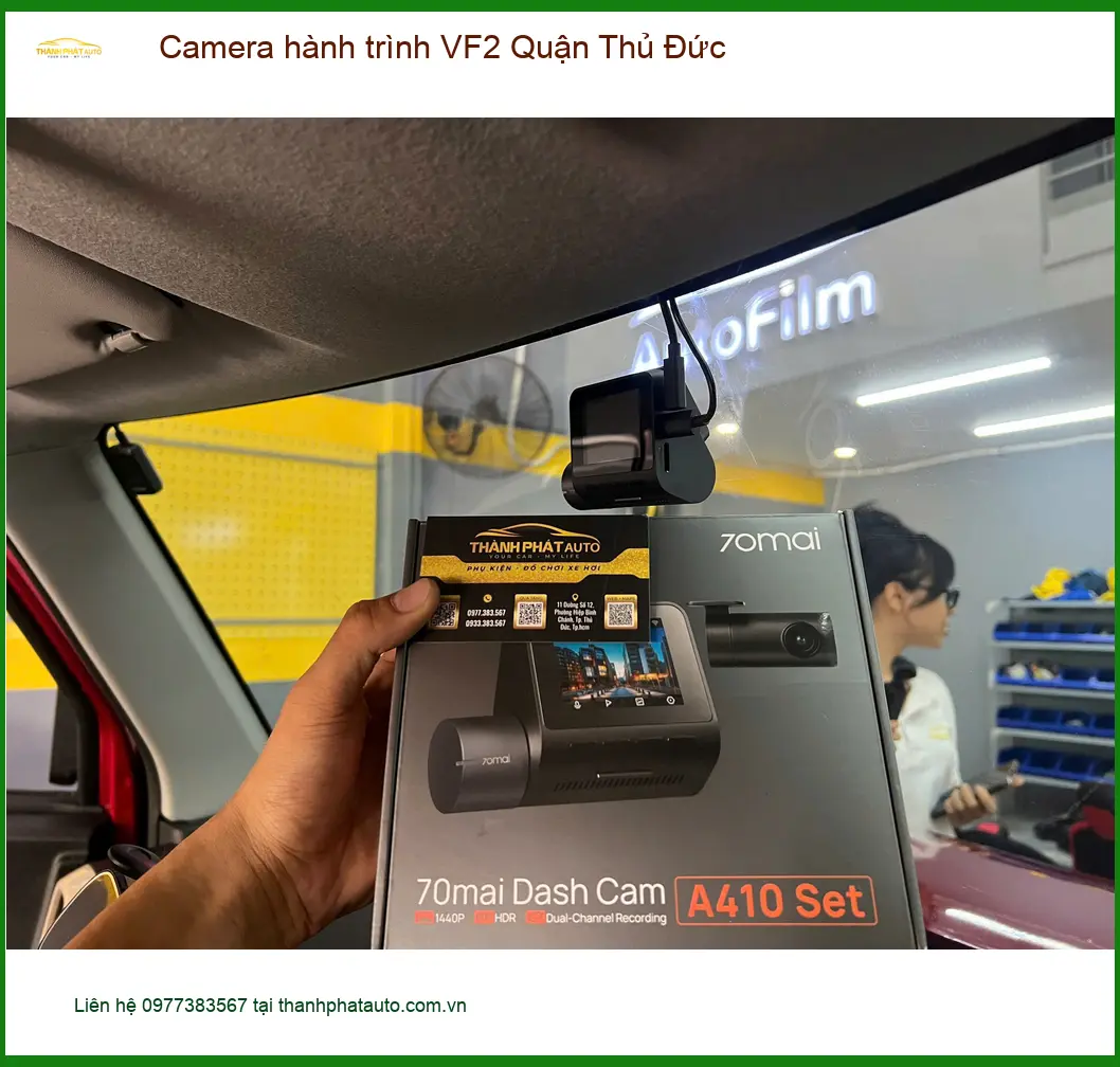 Trung Tâm Lắp Camera Hành Trình Ô Tô hành trình VF2 Quận Thủ Đức - Giá Tốt TPHCM ảnh thực tế 2