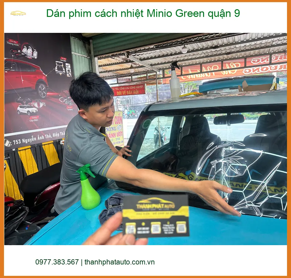 Địa Chỉ Dán Phim Cách Nhiệt Ô Tô Minio Green quận 9 - Giá Tốt TPHCM ảnh thực tế 2