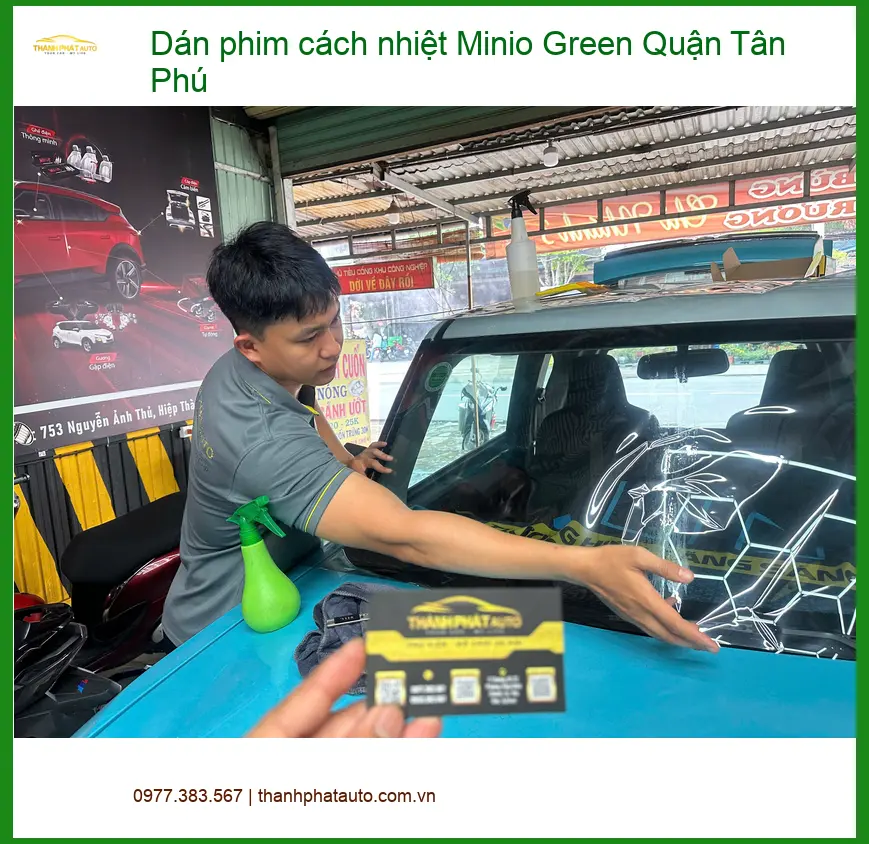 Cửa Hàng Dán Phim Cách Nhiệt Minio Green Quận Tân Phú - Giá Tốt TPHCM ảnh thực tế 3