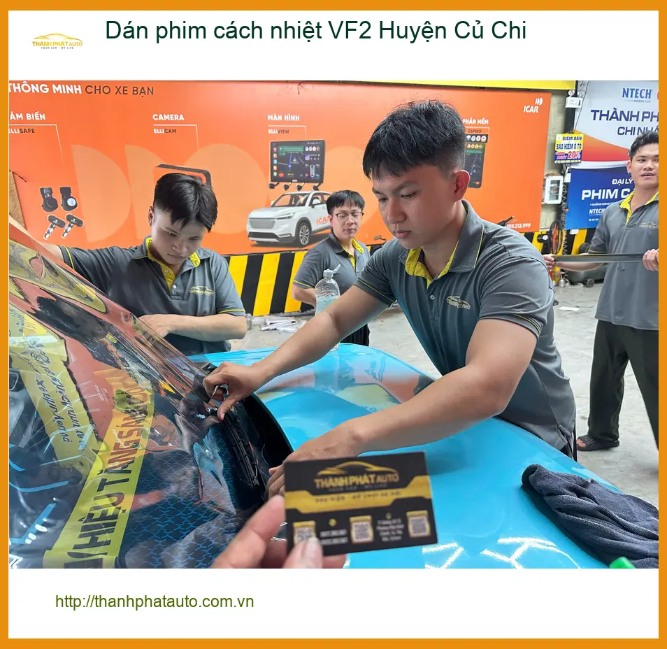 Nơi Dán Phim Cách Nhiệt Ô Tô VF2 Huyện Củ Chi - Lắp Đặt Giá Tốt